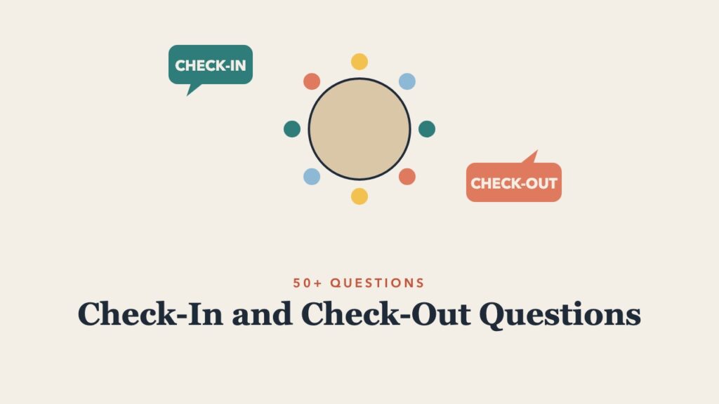 Illustration for the guide: Check-In and Check-Out Questions for Meetings and Workshops