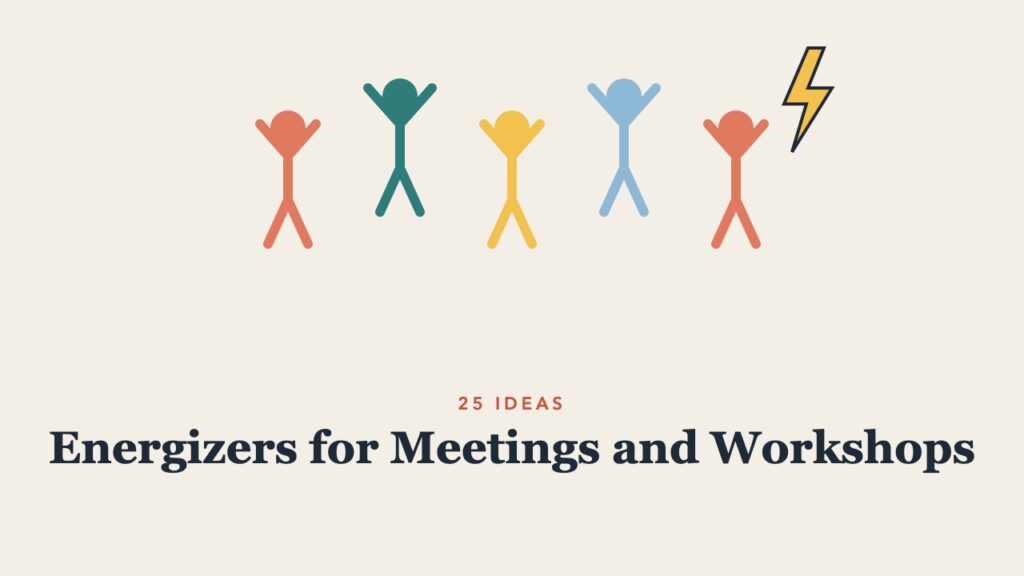 Illustration for the guide: Energizers for Meetings and Workshops