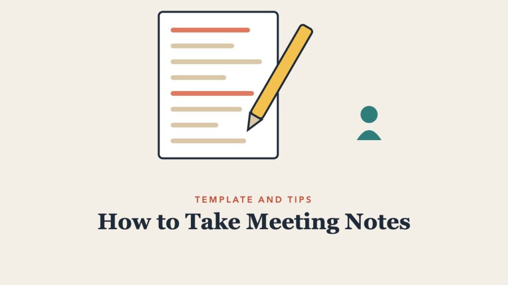 Illustration for the guide: How to Take Meeting Notes