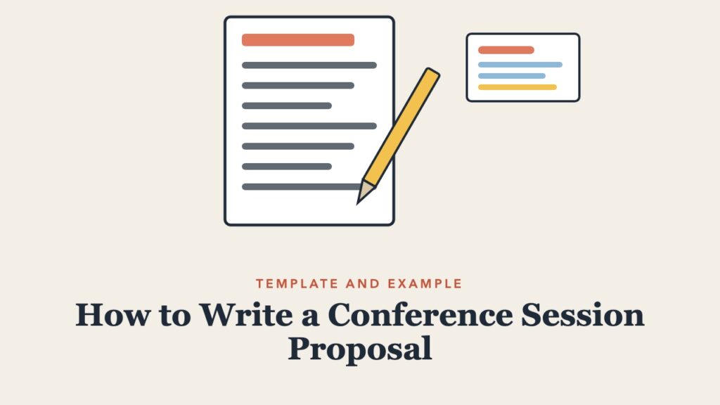 Illustration for the guide: How to Write a Conference Session Proposal