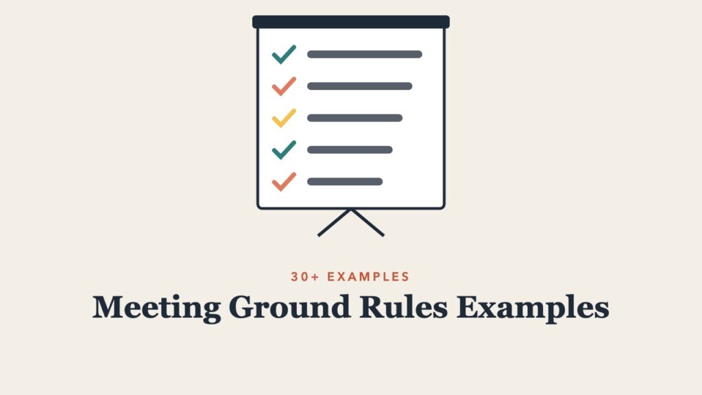 Illustration for the guide: Meeting Ground Rules