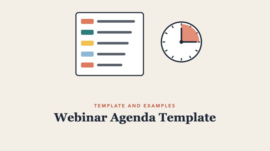 Illustration for the guide: Webinar Agenda Template and Examples