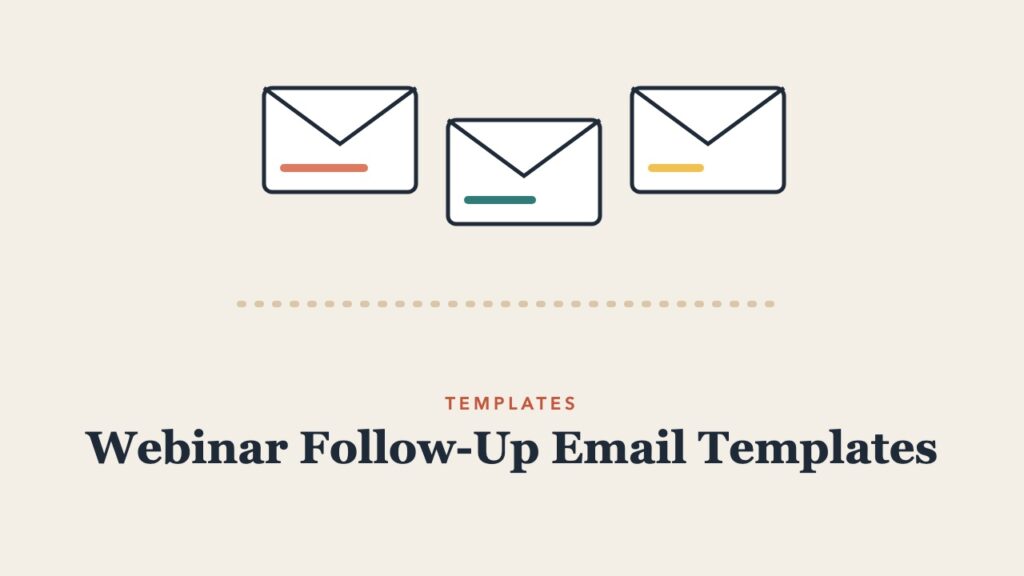 Illustration for the guide: Webinar Follow-Up Email Templates
