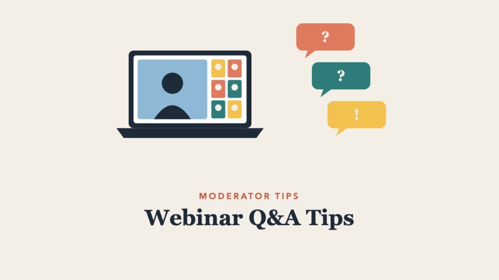Illustration for the guide: Webinar Q&A Tips