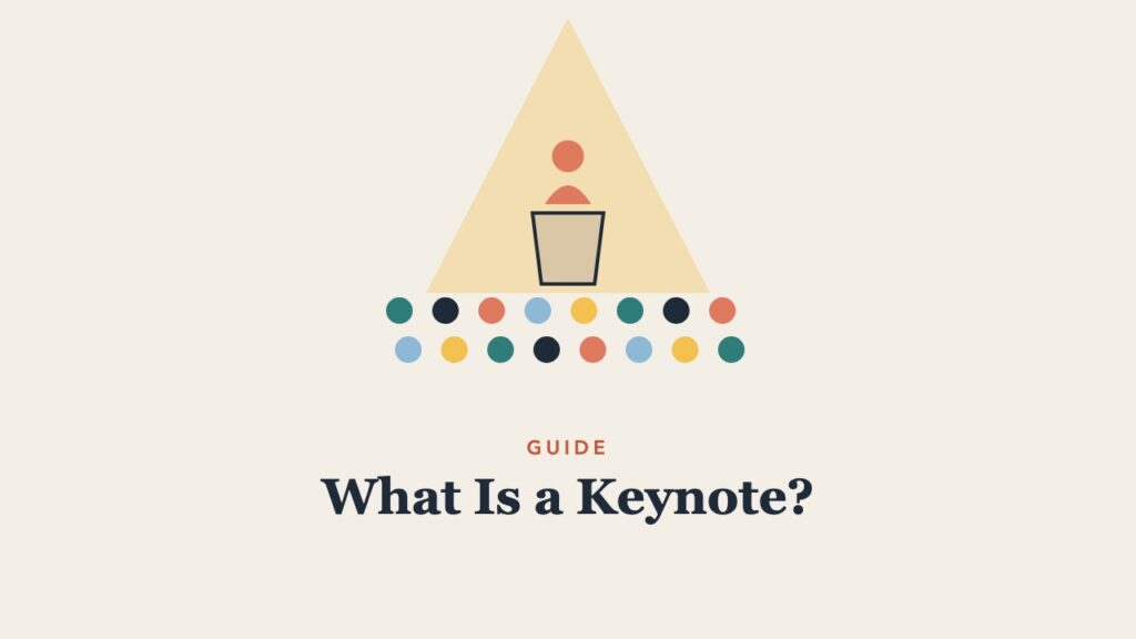 Illustration for the guide: What Is a Keynote? Keynote Speeches Explained