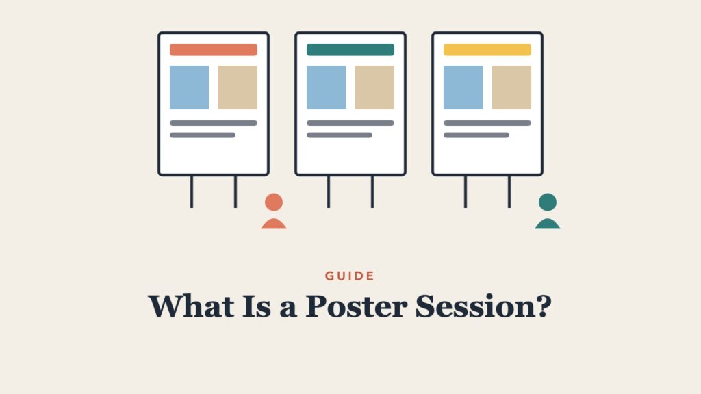 Illustration for the guide: What Is a Poster Session? How to Make and Present a Research Poster