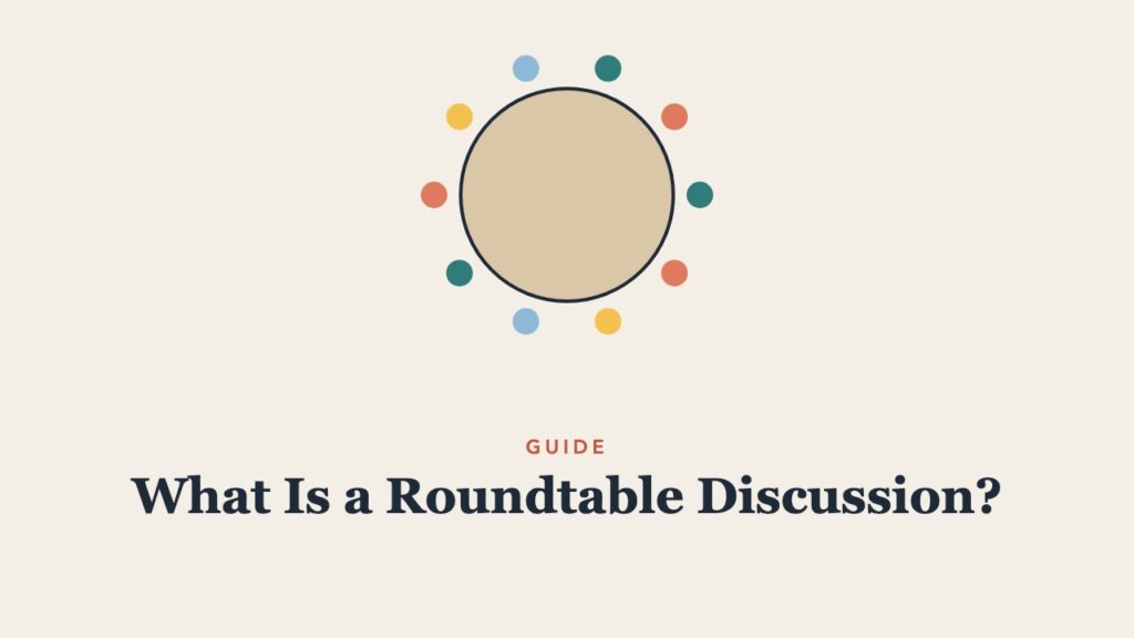 Illustration for the guide: What Is a Roundtable Discussion? How to Run One